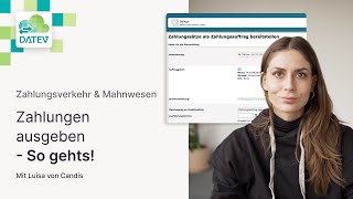 Zahlungen in DATEV Unternehmen online  DATEV Zahlungsverkehr amp Mahnwesen  Tutorial [upl. by Diarmit919]