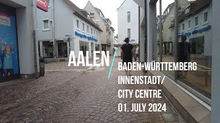 Aalen  Germany 🇩🇪  BadenWürttemberg  July 2024 Innenstadt  City Centre [upl. by Yroj]