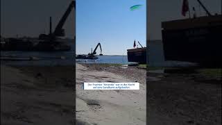 Frachter legt Hafen auf Wangerooge lahm wangerooge shorts [upl. by Werna190]