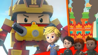 ROY Songs│POLI 10 Minute│Songs for Kids│Fire Truck Song│Robocar POLI  Nursery Rhymes [upl. by Ylrahc112]