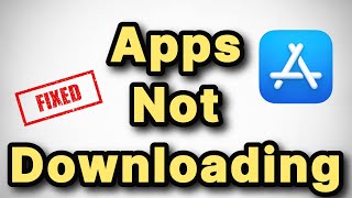 iPhone apps not downloading Solved [upl. by Creath]