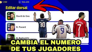 🔥 COMO CAMBIAR EL NUMERO DE DORSAL EN EFOOTBALL 2023 MOBILE  IDX [upl. by Drews]