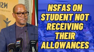 NSFAS Addressing On Students Not Getting Their ALLOWANCES NSFAS universitiestvertcolleges [upl. by Hestia]