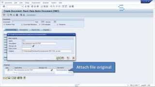 How to attach files to SAP DMS and automatically convert them to PDF [upl. by Ashjian]