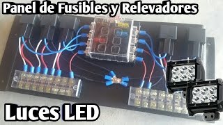 Como hacer un Panel de Fusibles y Relevadores para luces LED 12 [upl. by Major]