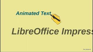 LibreOffice Impress Text Animation Tutorial [upl. by Llehcar202]