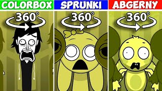 360° VR ALL Incredibox MUSTARD Versions  Colorbox VS Sprunki VS Abgerny Comparison [upl. by Annamaria]