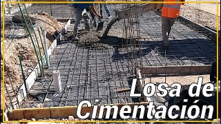 LOSA DE CIMENTACIÓN O PLATEA DE CIMIENTACIÓN  CONCRETE SLAB FOUNDATION [upl. by Aiderfla]