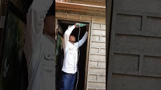 how to install aluminium door  Aluminium door installation [upl. by Treborsemaj498]