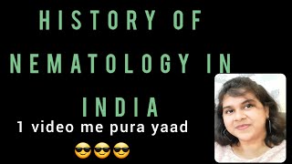 History of Nematology in India  ICARJRFBHU AGRI  LECTURE MONDAY  Enjoy amp Learn with Shalvi [upl. by Arne]