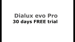 Dialux evo Pro FREE trial for 30 days [upl. by Naga502]