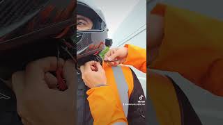 How to fasten a Double D ring motorcycle helmet strap properly motorbikehelmet motorcyclehelmet [upl. by Ariajay998]