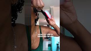 HOW TO USE A DENMAN BRUSH youtubemadeforyou 3ccurls 4acurls denmanbrush [upl. by Gierk]