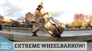 Extreme Wheelbarrow Tricks  Top 25 of 2017 [upl. by Einnus]