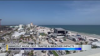 Hangout Music Festival arrives in Gulf Shores festival may be impacted by weather [upl. by Attiuqaj]