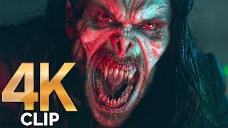 Morbius First Vampire Transformation Scene  MORBIUS 2022 Movie CLIP 4K [upl. by Burton]