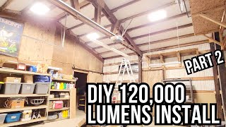 How to Install a LED Garage  Shop Lighting Layout  Part 2 [upl. by Otanod]