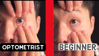 HOW TO put contacts in and out easy version  Optometrist Tutorial [upl. by Acassej]