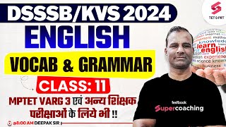 DSSSB English Classes  KVS English Classes  English For KVS PRT Exam  Deepak Sir [upl. by Motch]