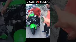 Live accident 💔😢 zx10r crash bike 🤯 shorts [upl. by Davison]