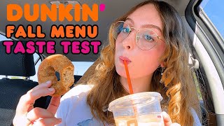 TRYING THE NEW DUNKIN FALL MENU [upl. by Blanding]