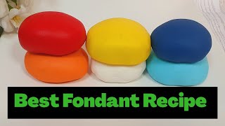 FONDANT RECIPE  No marshmallow very easy [upl. by Attelra]