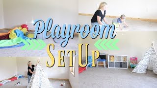 Playroom Set Up  Organizing Playroom  Toddlers Playroom [upl. by Drareg829]