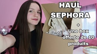 HAUL SEPHORA  UNE BOX OFFERTE DE 10 PRODUITS [upl. by Wohlen]