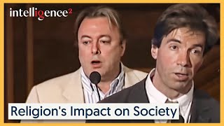 Debate Religions Impact on Society  Christopher Hitchens vs Nigel Spivey  Intelligence Squared [upl. by Hajan]