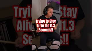 Stayin Alive  Bee Gees  DRUM COVER [upl. by Akinom432]