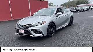 2024 Toyota Camry New Celestial Silver Metallic Black Perforated Leather NEWPORT OREGON PREOWNED T [upl. by Erdrich]