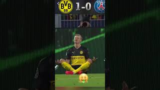 BvB vs psg 2020 haaland 2 goals 😮‍💨 [upl. by Hplar]