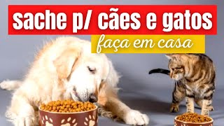 COMO FAZER SACHE CASEIRO NATURAL PARA CACHORRO E GATO GASTANDO POUCO E RENDENDO MUITO [upl. by Drahnreb]