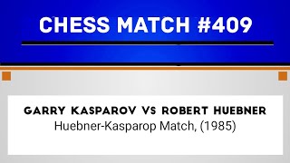 Garry Kasparov vs Robert Huebner • HuebnerKasparop Match 1985 [upl. by Chariot]