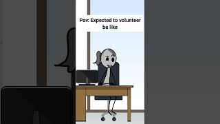 When you’re expected to volunteer be like animation funnyvideo gplus comedy [upl. by Tinor]