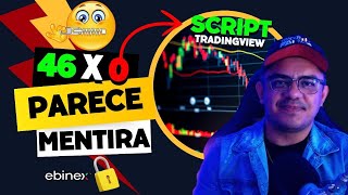 Dobrando Banca na EBINEX com Indicador Tradingview  Meta todo dia  Trader Faixa Preta [upl. by Assiron457]