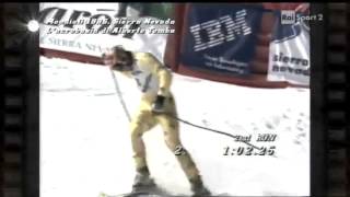 Mondiali di sci 1996 Sierra Nevada lacrobazia di Alberto Tomba Perle di sport YouTube [upl. by Gunzburg529]