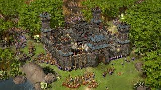 Stronghold Warlords  DEMO Gameplay [upl. by Alekehs]