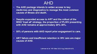 Management of Advanced HIV disease [upl. by Iatnwahs]