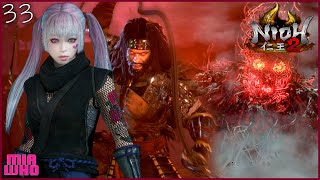 The Highspirited Demon Bosses Hachisuka KorokuDaidara Bocchi 33  Nioh 2 Walkthrough PS4 PRO [upl. by Butterfield]