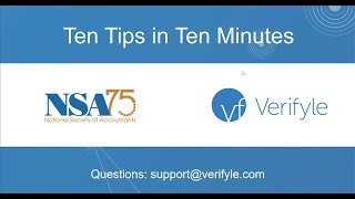 Verifyle 10 Tips in 10 Minutes for NSA Members [upl. by Ailem474]