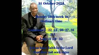 Fr Makamure 14 October 2024Ngativei nechitendero muna Yesu tisingatsvagi zvishamiso nezviratidzo [upl. by Garrott]