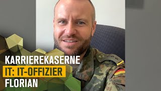 ITOffizier Florian  KarriereKaserne IT [upl. by Htnamas]