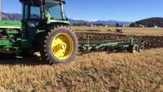 Plowing and Discing JD 4230 and 4020 fall 2013 [upl. by Mattheus]