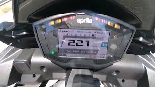 Aprilia Tuono 660 factory  Top Speed [upl. by Nodearb]