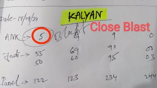 Kalyan Matka 17092024 Fix OTC 101 Pass Hoga [upl. by Airlia]