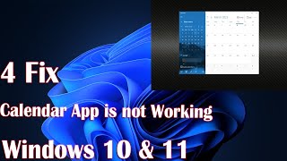 Windows Calendar App Not Working Heres Why and How to Fix it [upl. by Trevethick]