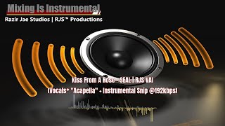 🔊 Kiss From A Rose  SEAL  RJS VAI Vocals quotAcapellaquot  Instrumental Snip 192kbps music shorts [upl. by Marou]