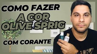 COMO FAZER A COR OLIVE SPRIG COM CORANTE  cor do ano pela PPG [upl. by Iilek885]