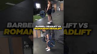 Deadlift vs Romanian Deadlift RDL  DIFFERENCES 🏋🏼‍♂️ [upl. by Ihsakat584]